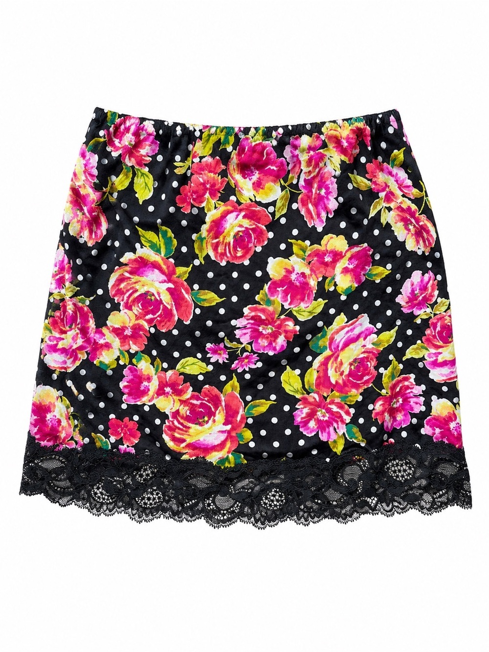 Victoria’s Secret NWT Floral Lace Slip Skirt Coquette Whimsy Goth Satin Mini S